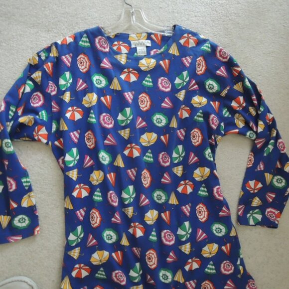 Ladies 2 Pc Shorts Skort Set Size L (Size M) Umbrella Print by Picone Sport NWOT - Picture 14 of 16